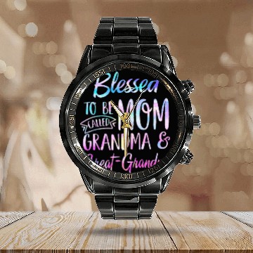 Discover Blessed To Be Called Mom Grandma Mothers Day Calendar Steel Band Watch