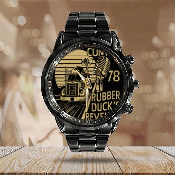 Discover Rubber Duck s Revenge CONVOY 1978 Calendar Steel Band Watch
