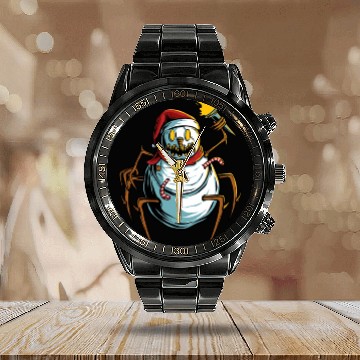Discover spider doll snow Calendar Steel Band Watch