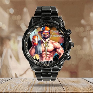 Discover Train Like a Champion, Look Like a Model Calendar Steel Band Watch