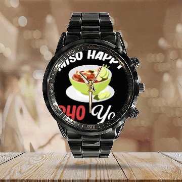 Discover Miso Happy Pho You Asian Chinese Cuisine Calendar Steel Band Watch