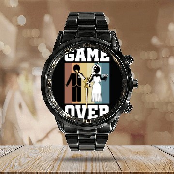 Discover Game Over Bachelor Party Calendar Steel Band Watch