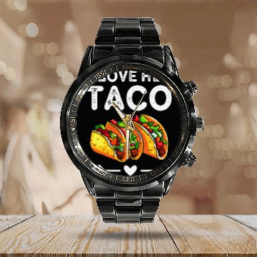 Discover I Go Meow Orange Tabby Cat Song Nerdy Calendar Steel Band Watch