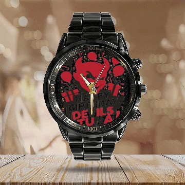 Discover Happy birthday bevels tuna Calendar Steel Band Watch