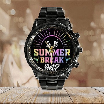 Discover Summer Break Teacher appreciation Calendar Steel Band Watch