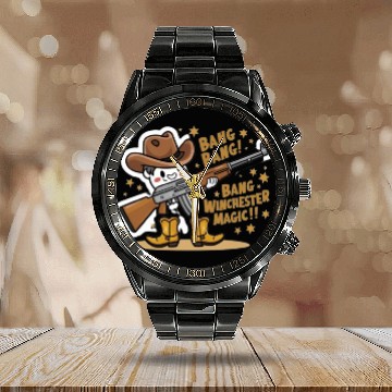 Discover Bang Bang Winchester Magic Calendar Steel Band Watch