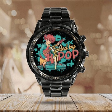 Discover K-Pop Korean Music Fueled By K-Pop Calendar Steel Band Watch