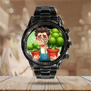 Discover Broccoli Gardener Calendar Steel Band Watch