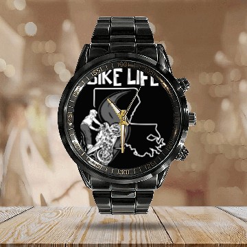 Discover BIKE LIFE Classic Calendar Steel Band Watch