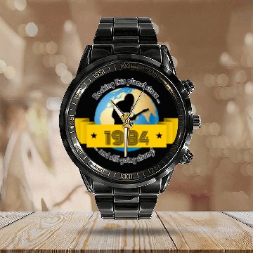 Discover 40th birthday Rocking this planet since 07/1984 Calendar Steel Band Watch