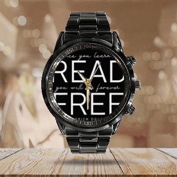 Discover Frederick Douglass Famous Once You Learn To Read Calendar Steel Band Watch