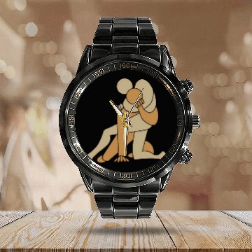 Discover Freestyle wrestling Calendar Steel Band Watch