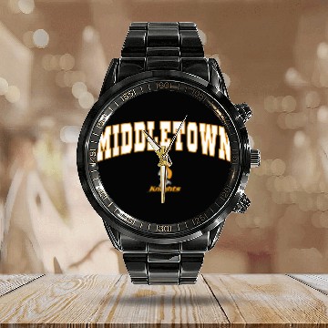 Discover Middletown High School Knights Calendar Steel Band Watch