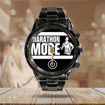 Discover Marathon Mode On Funny Marathon Running Calendar Steel Band Watch