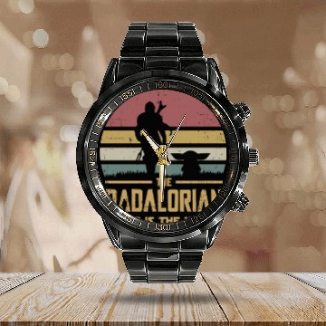 Discover The Dadalorian And Son vintage Calendar Steel Band Watch