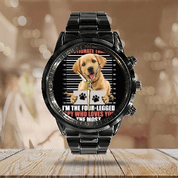 Discover Labrador AFFECTIONATE TRACKER Four Legged Spy Calendar Steel Band Watch
