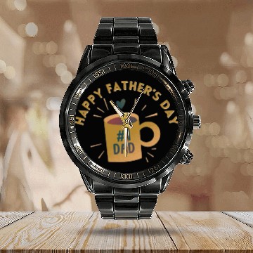 Discover Father's Day Calendar Steel Band Watch