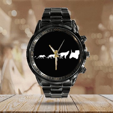 Discover West Highland White Terrier Dog Calendar Steel Band Watch