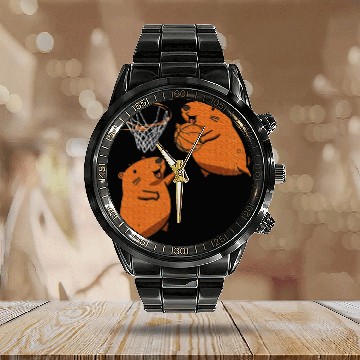 Discover Capybara Sleepybara Calendar Steel Band Watch