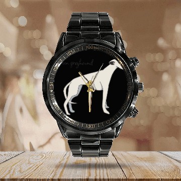 Discover Russian greyhound Calendar Steel Band Watch