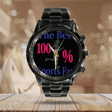 Discover The Best Sports Fan - 100% Calendar Steel Band Watch