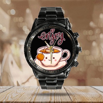 Discover Embrace the Joy of Tea with Our Collection Calendar Steel Band Watch