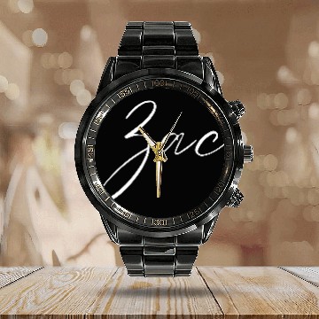 Discover Zeus Name with Z Boy Name Birth Baby Shower Boy Calendar Steel Band Watch