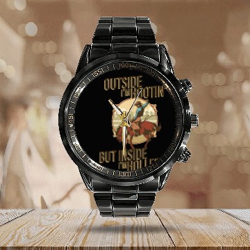 Discover Cowboy Hootin' & Hollerin Calendar Steel Band Watch