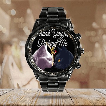 Discover Thank You for Picking Me Funny Valentines Day Humo Calendar Steel Band Watch