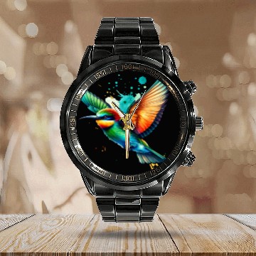 Discover Bee-eater in Flight Calendar Steel Band Watch