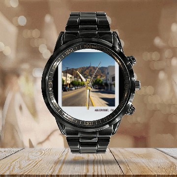 Discover Mono Enterprises "Travels" - Hollywood ed. #1 Calendar Steel Band Watch