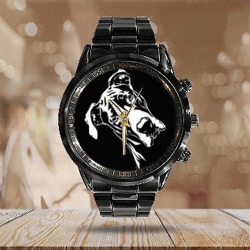 Discover Great Dane Face Great Dane Line Art Head Gifts Calendar Steel Band Watch