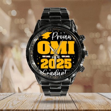 Discover Class 2025 Graduate Graduation Premium Calendar Steel Band Watch