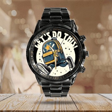 Discover going back to school Enthusiastic Calendar Steel Band Watch