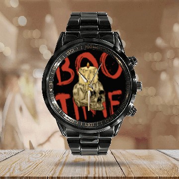 Discover halloween Calendar Steel Band Watch