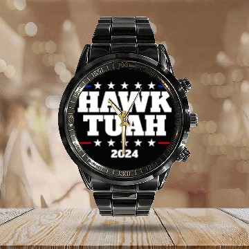 Discover Hawk Tuah 2024 Elect Hawk Tuah Calendar Steel Band Watch