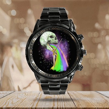 Discover Goth Rock Satan Unicorn Festivals Death Metal Calendar Steel Band Watch