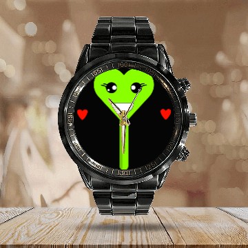Discover Cuttie Green Lollipop Calendar Steel Band Watch