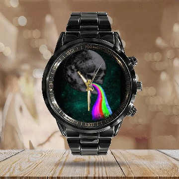 Discover Goth Rock Satan Unicorn Festivals Death Metal Calendar Steel Band Watch