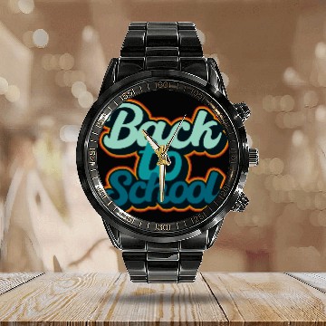 Discover Back to school kids or teacher appreciation gift Calendar Steel Band Watch