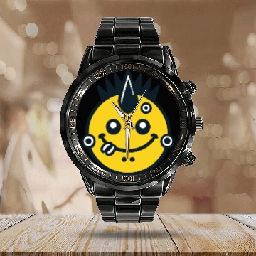 Discover Punk Rock Calendar Steel Band Watch