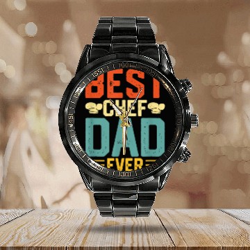 Discover best lover fathers Cooking Calendar Steel Band Watch