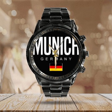 Discover Cities of Germany Apparel more Calendar Steel Band Watch