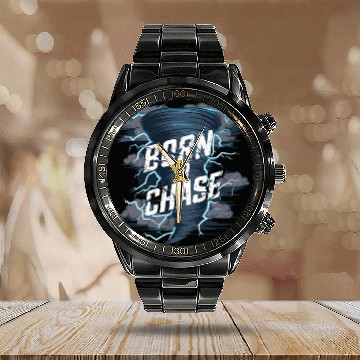 Discover Tornado Chasing Adventures: Embrace Nature's Fury Calendar Steel Band Watch