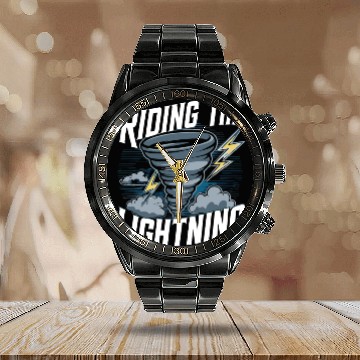 Discover Tornado Chasing Adventures: Embrace Nature's Fury Calendar Steel Band Watch