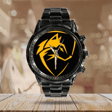 Discover Wolf Calendar Steel Band Watch