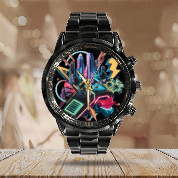 Discover Modern Pop Culture Calendar Steel Band Watch