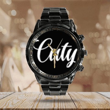 Discover Sweet pet name girlfriend sweetheart sweet mouse Calendar Steel Band Watch