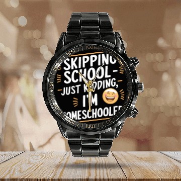 Discover Embrace The Homeschool Journey With Your Calendar Steel Band Watch