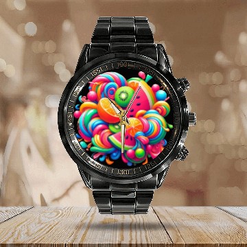 Discover Delicious Vibration Calendar Steel Band Watch